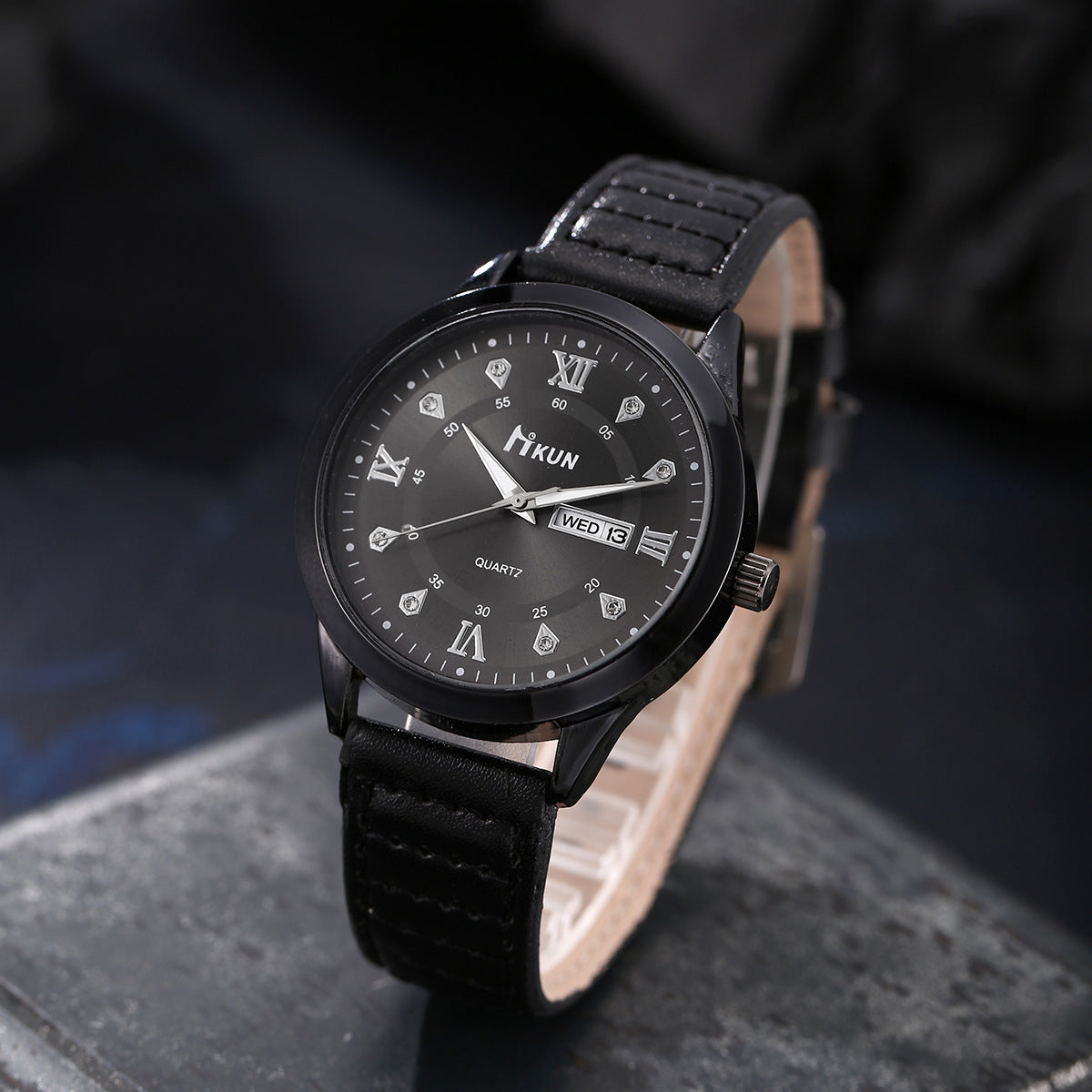 Calendar Casual Belt Quartz Watch