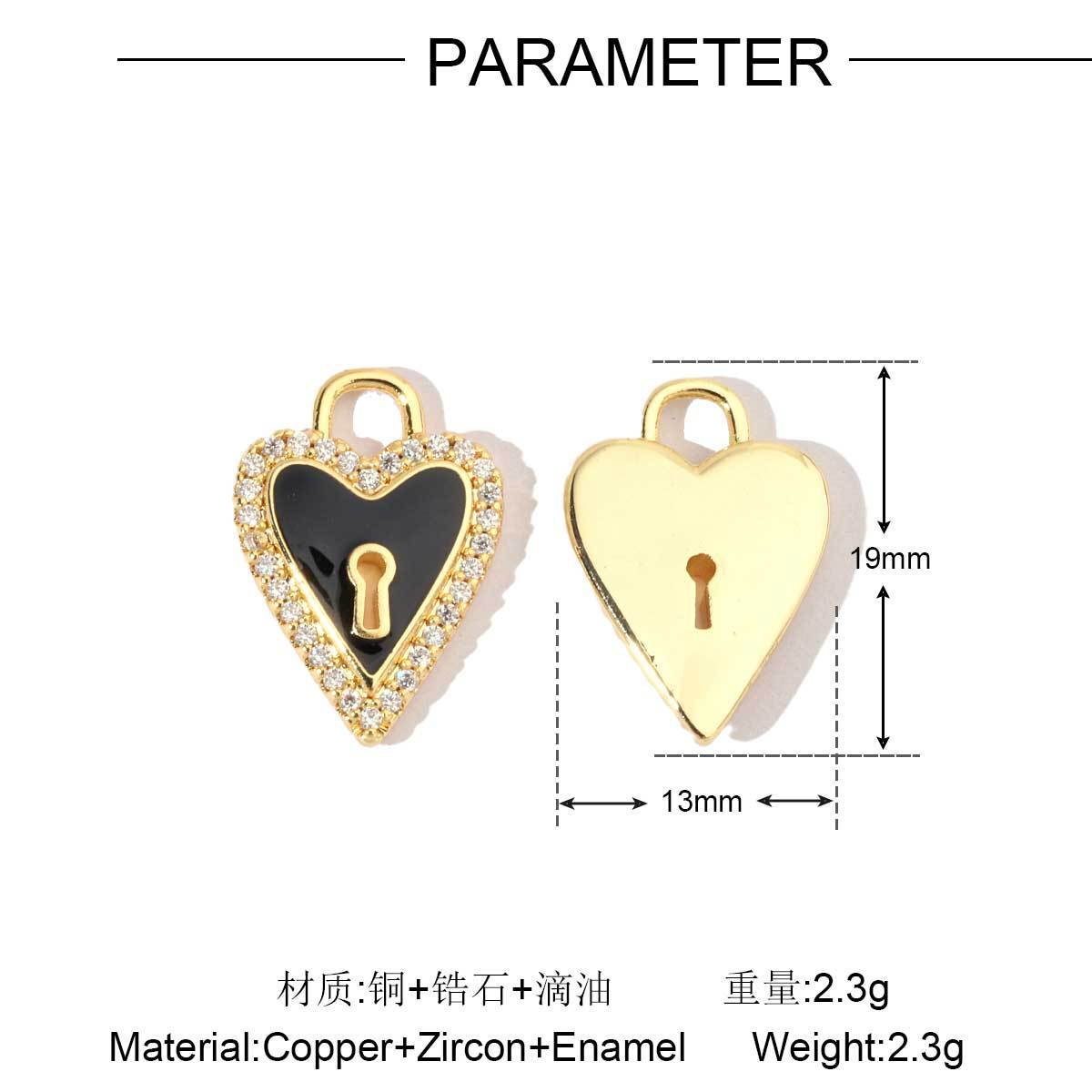 18k gold butterfly star copper zircon pendant.