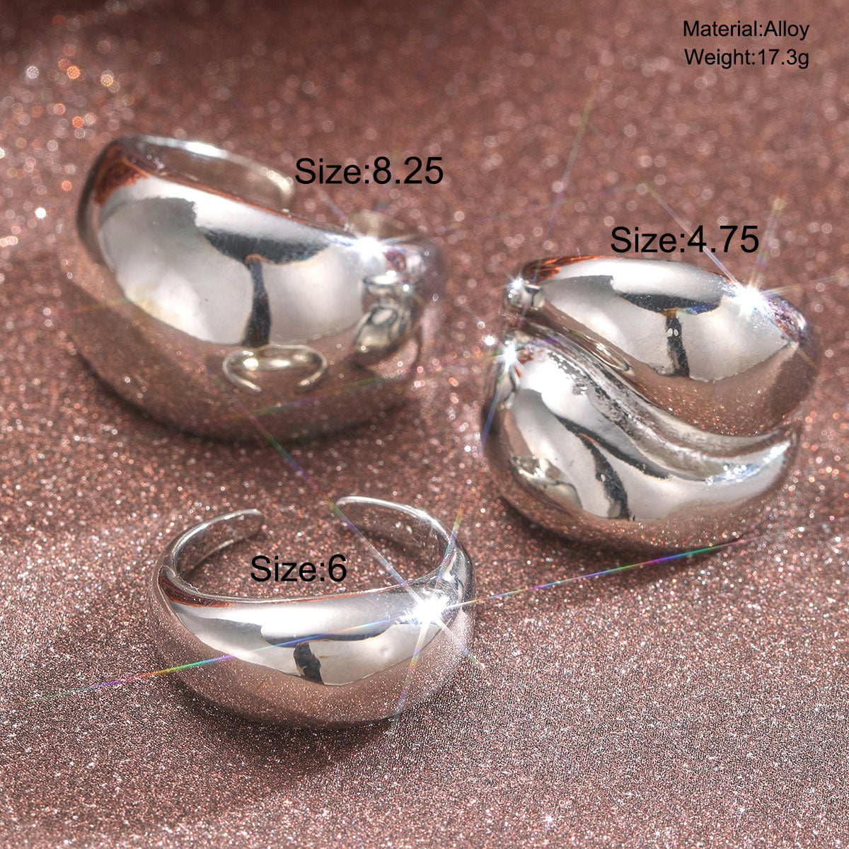 Geometric Ball Open Ring Set