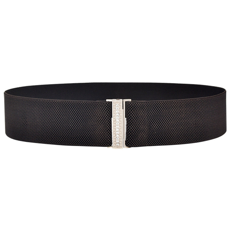 Elastic rhinestone belt elastic