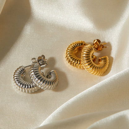 c shape earrings french jewelry earrings