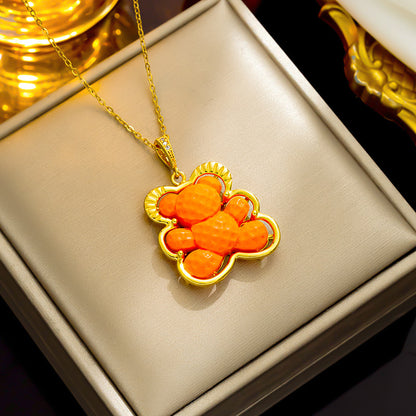 Colar de urso de biscoito colorido, atacado moderno transfronteiriço 