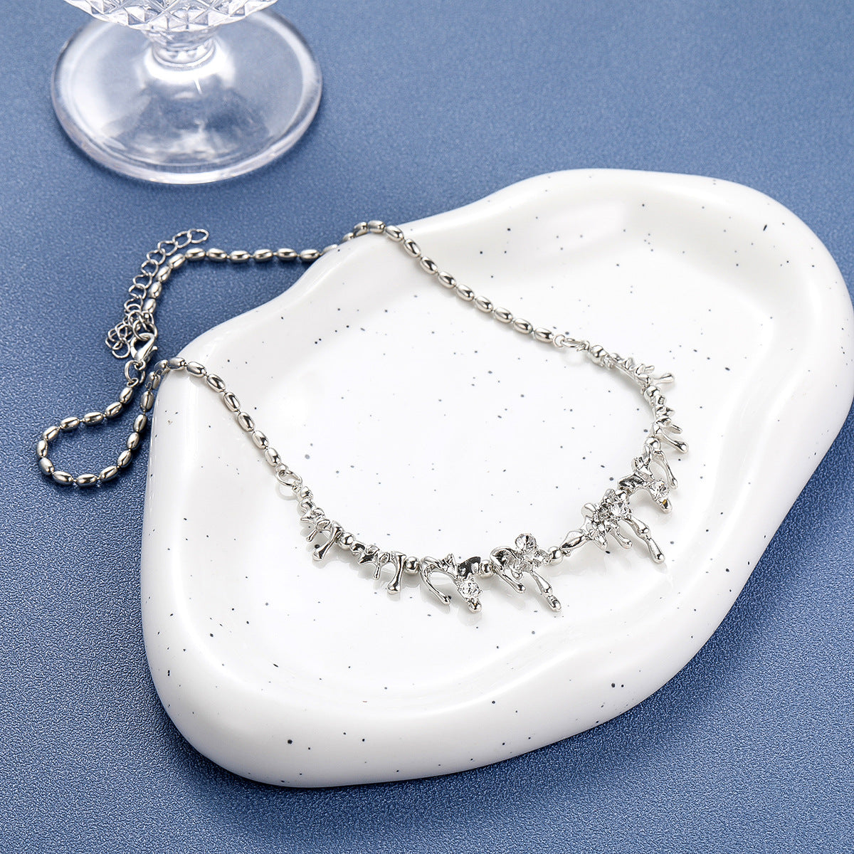 Metal Lava Drop Necklace