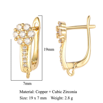 Round shell women's ear buckle