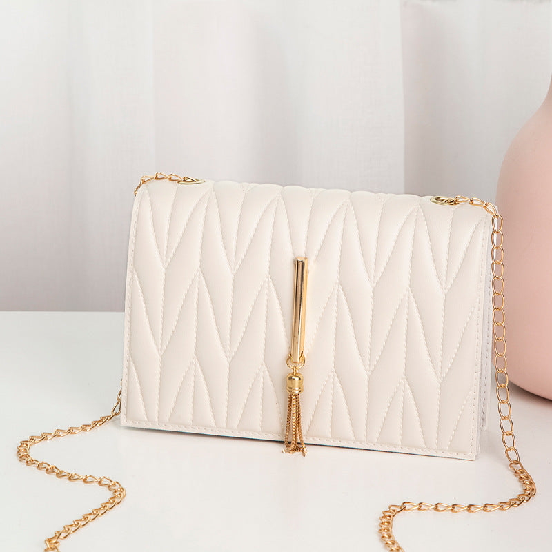 V pattern pressure grid pillow bag
