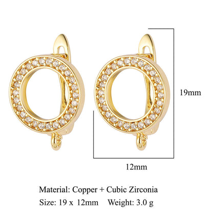 Round shell women's ear buckle