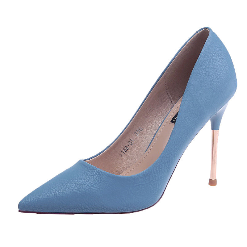 Temperament pointed high heels women