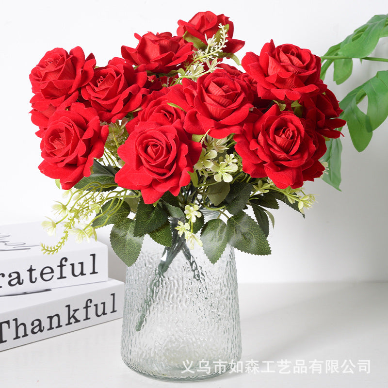 Artificial flower 7 heads Aisha rose