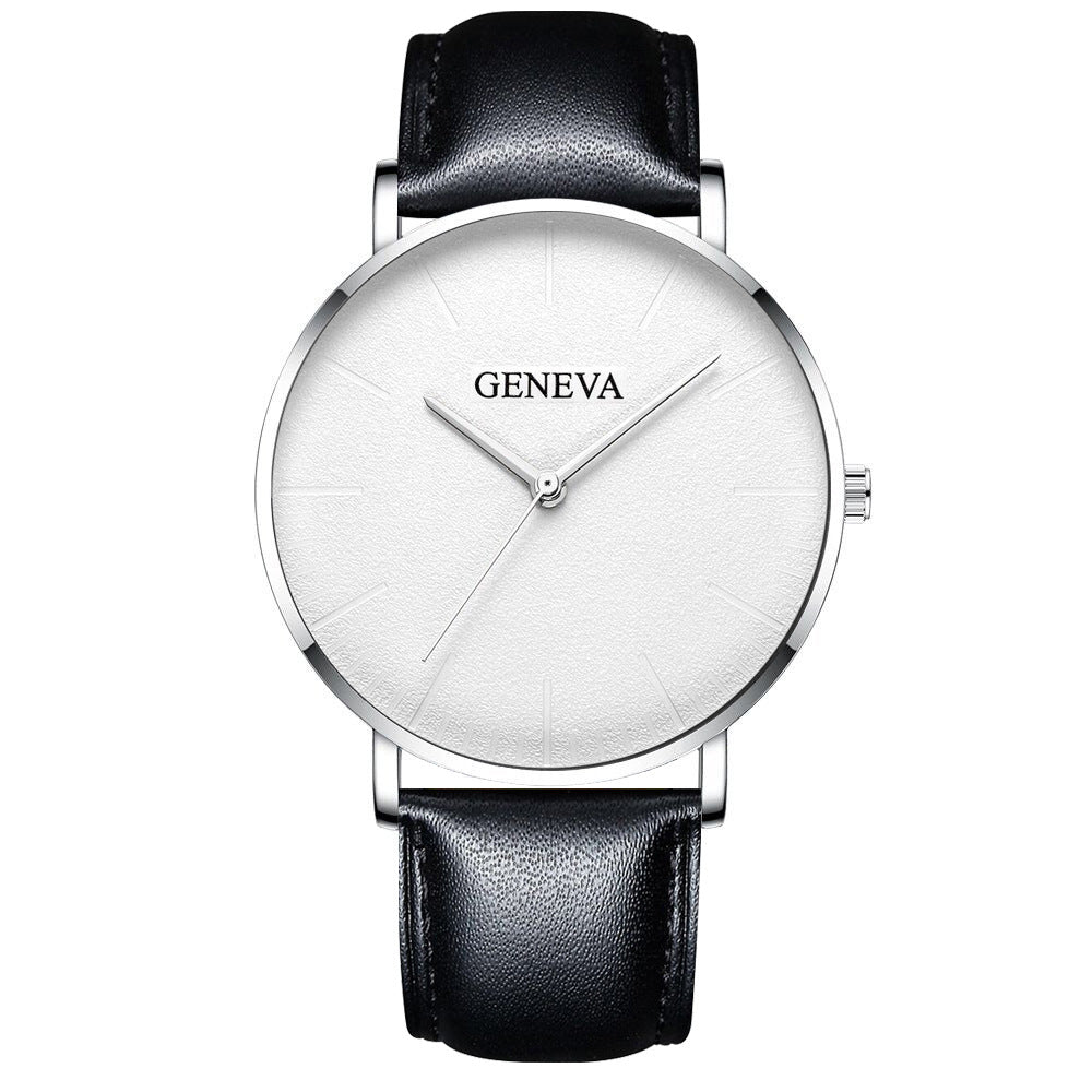 Belt quartz watch male