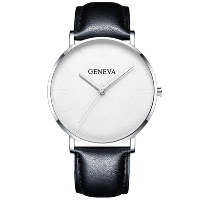 Belt quartz watch male