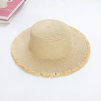 Bohemian Flat Straw Hat