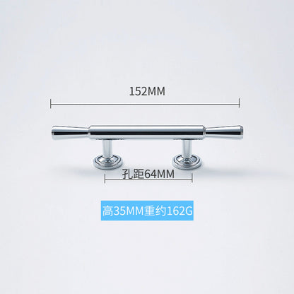 High-end solid brass handle silver plating