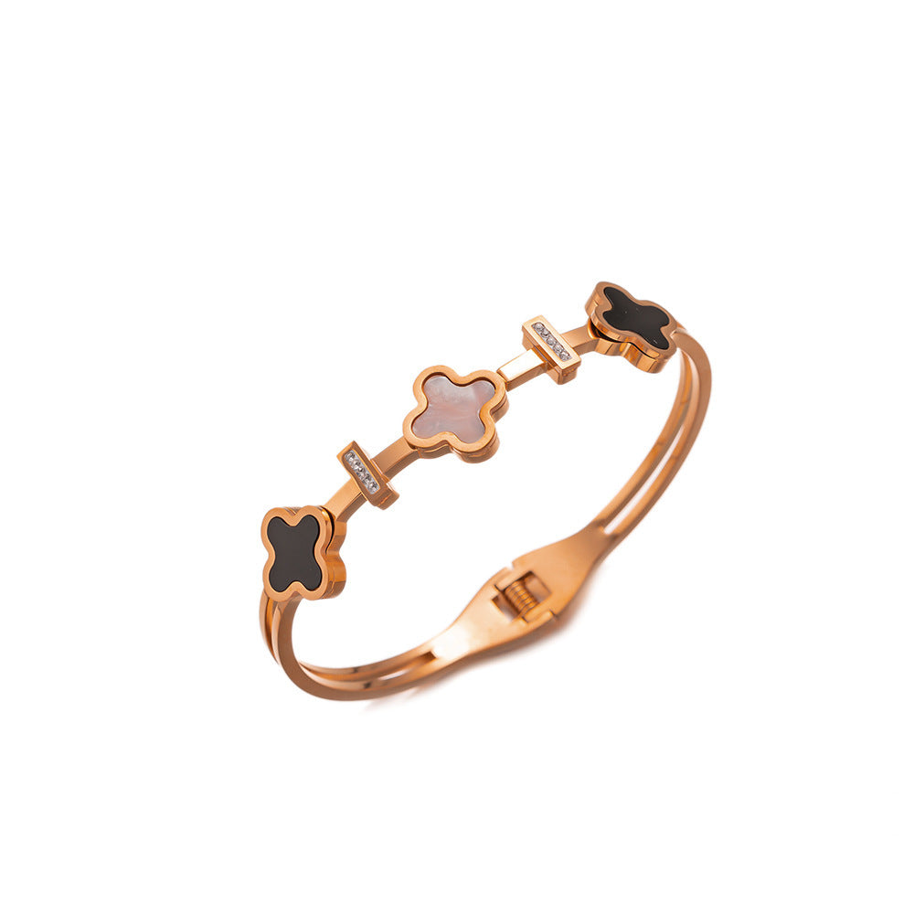 Non-Fading Titanium Steel Minimalist INS-Style Bracelet