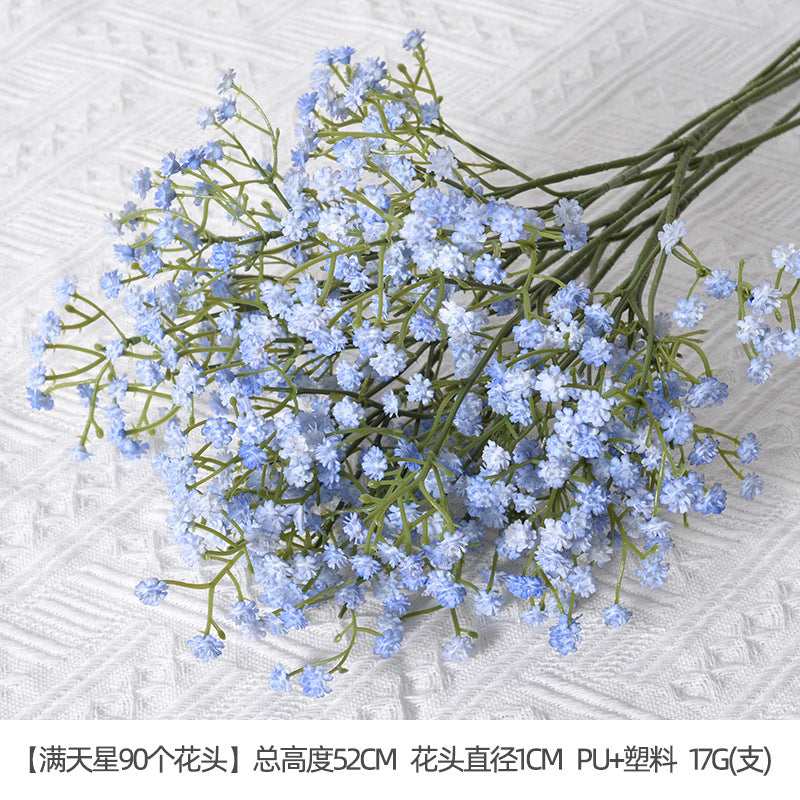 Artificial flowers blue series flowers plastic flowers wholesale