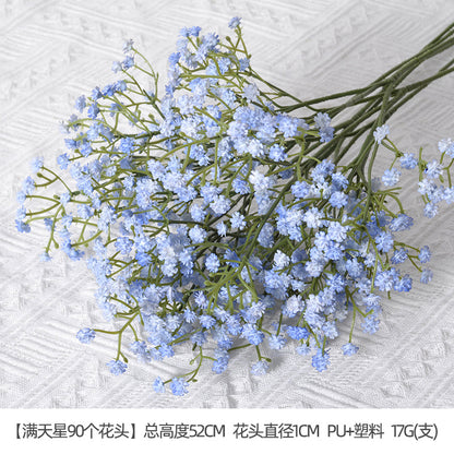 Artificial flowers blue series flowers plastic flowers wholesale