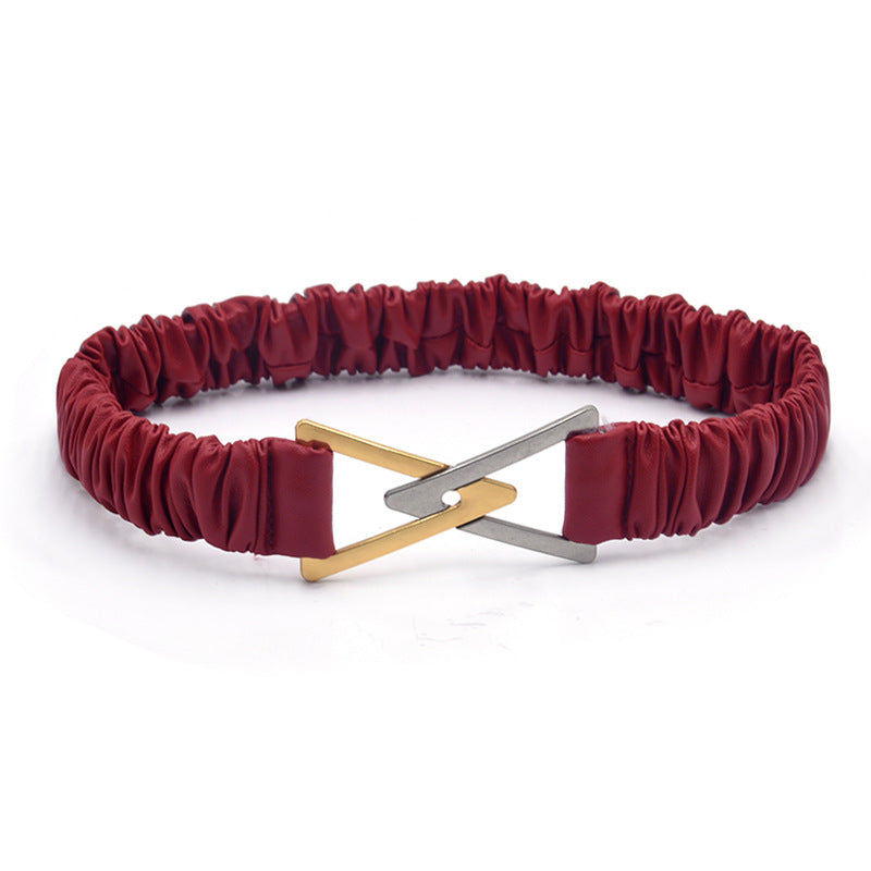 Dress stretch wide belt