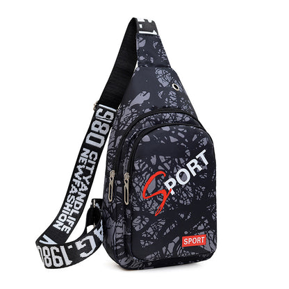 Color Chest bag Men's casual fanny pack