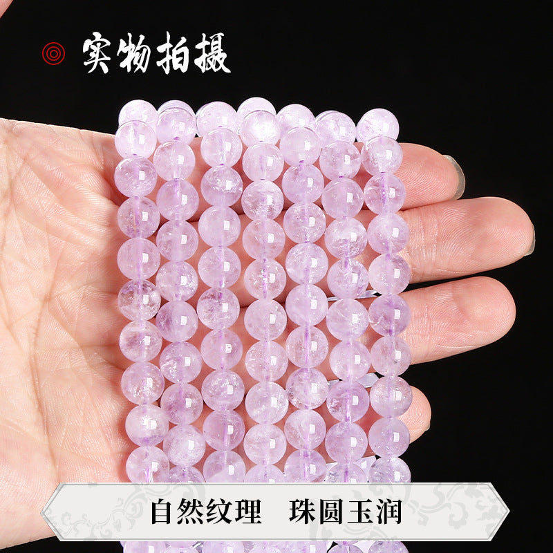 Purple jade loose beads DIY