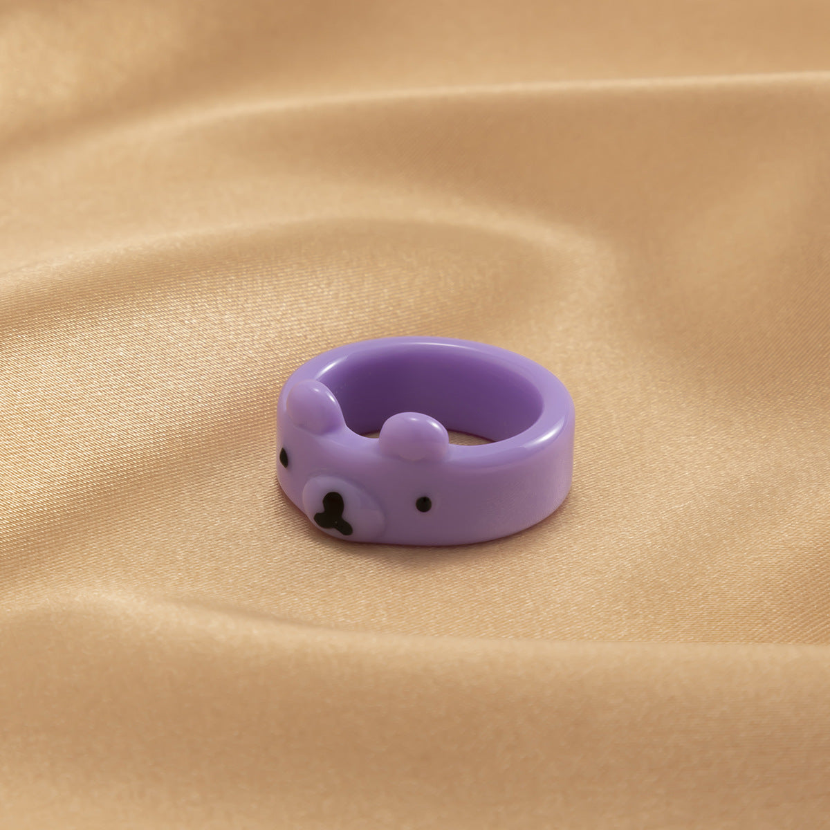 Geometric 3D Animal Macaron Ring