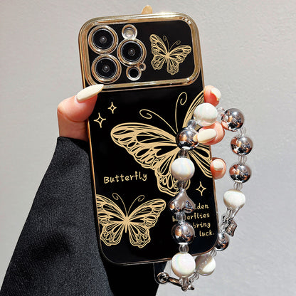 Apple 15 Pro Plated Window Butterfly Galaxy iPhone XR/13 Bracelet