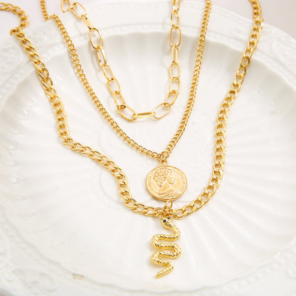 Coin Snake Jewelry Set of Three