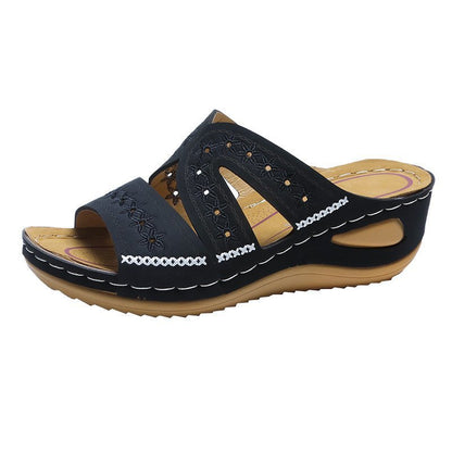 Wedge slippers women's shoes