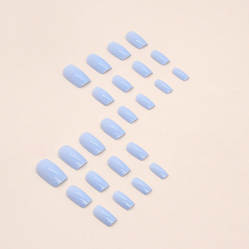 Sky Blue Square Nails