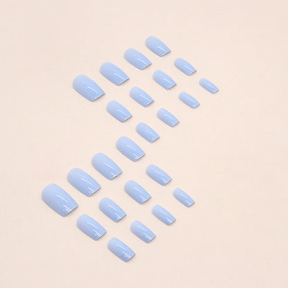 Sky Blue Square Nails