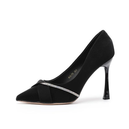 Pointed water brick stiletto high heels