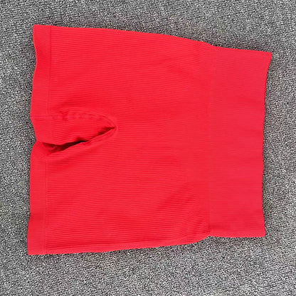 High waist hip lift tight gym pants threaded sweatpants