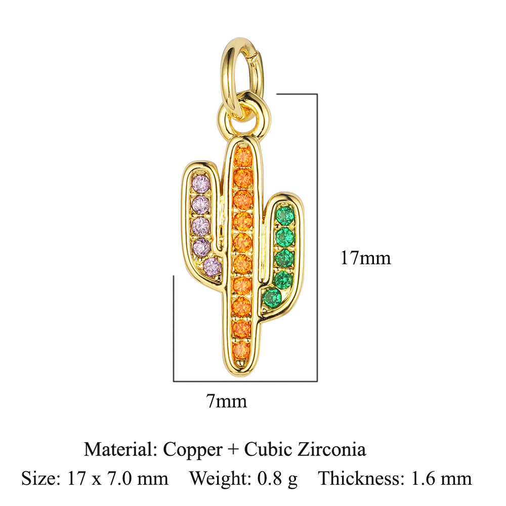 Virgin of the Cross Copper Zircon Pendant