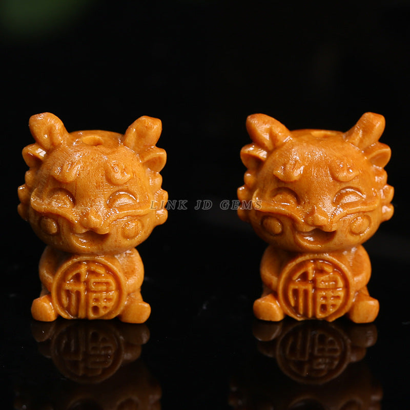 Barbie sandalwood Sanbao Longfu Longyuan Baolong carving accessories