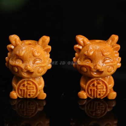 Barbie sandalwood Sanbao Longfu Longyuan Baolong carving accessories