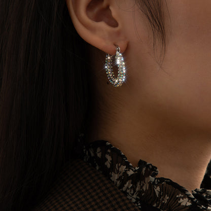 Pendientes vintage con forma de botón 