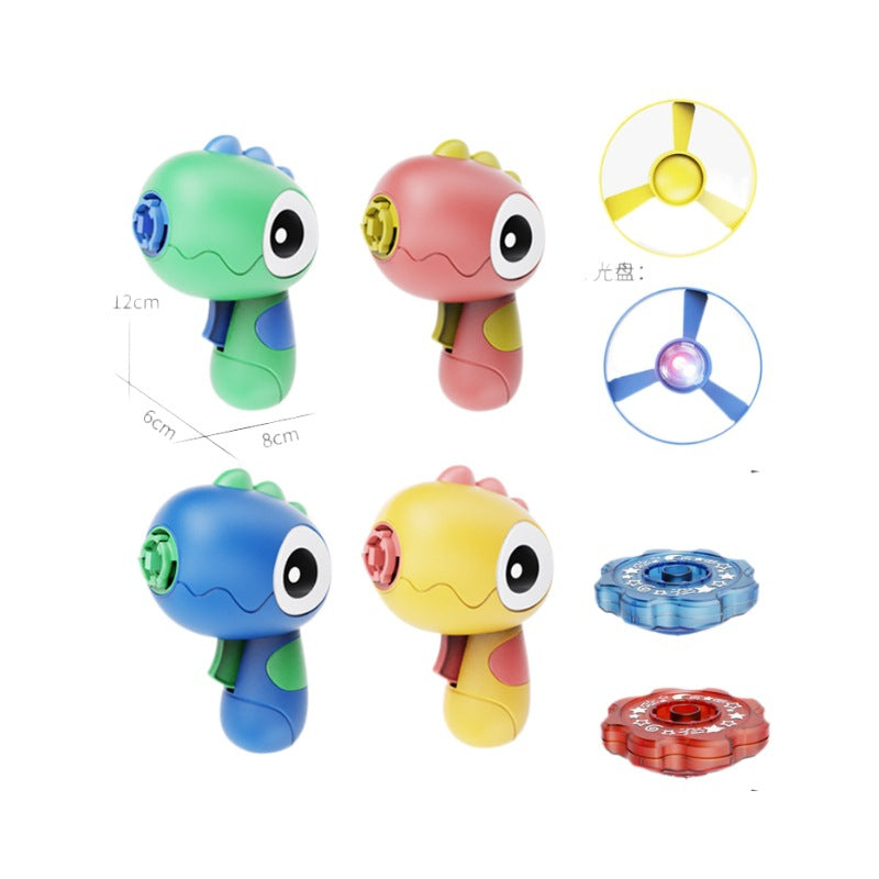 Bamboo Dragonfly Dinosaur Light-Up Disc Launcher, Children's Outdoor Light-Up Toy