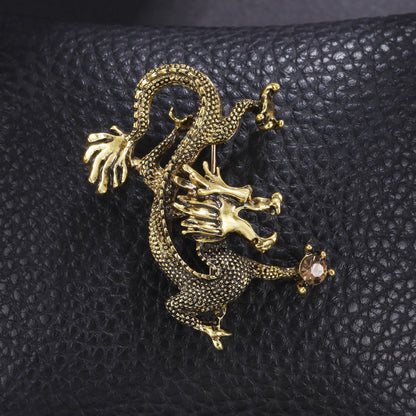 Chinese style metal brooch