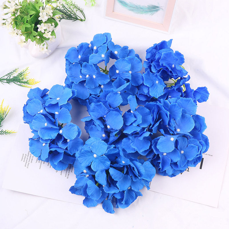 Artificial hydrangea flower head