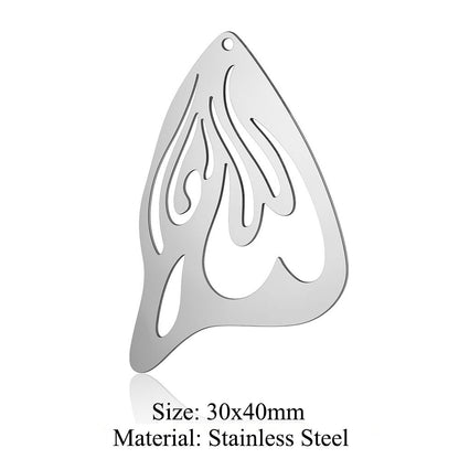 5 pcs/bag wings butterfly titanium steel pendant moth DIY