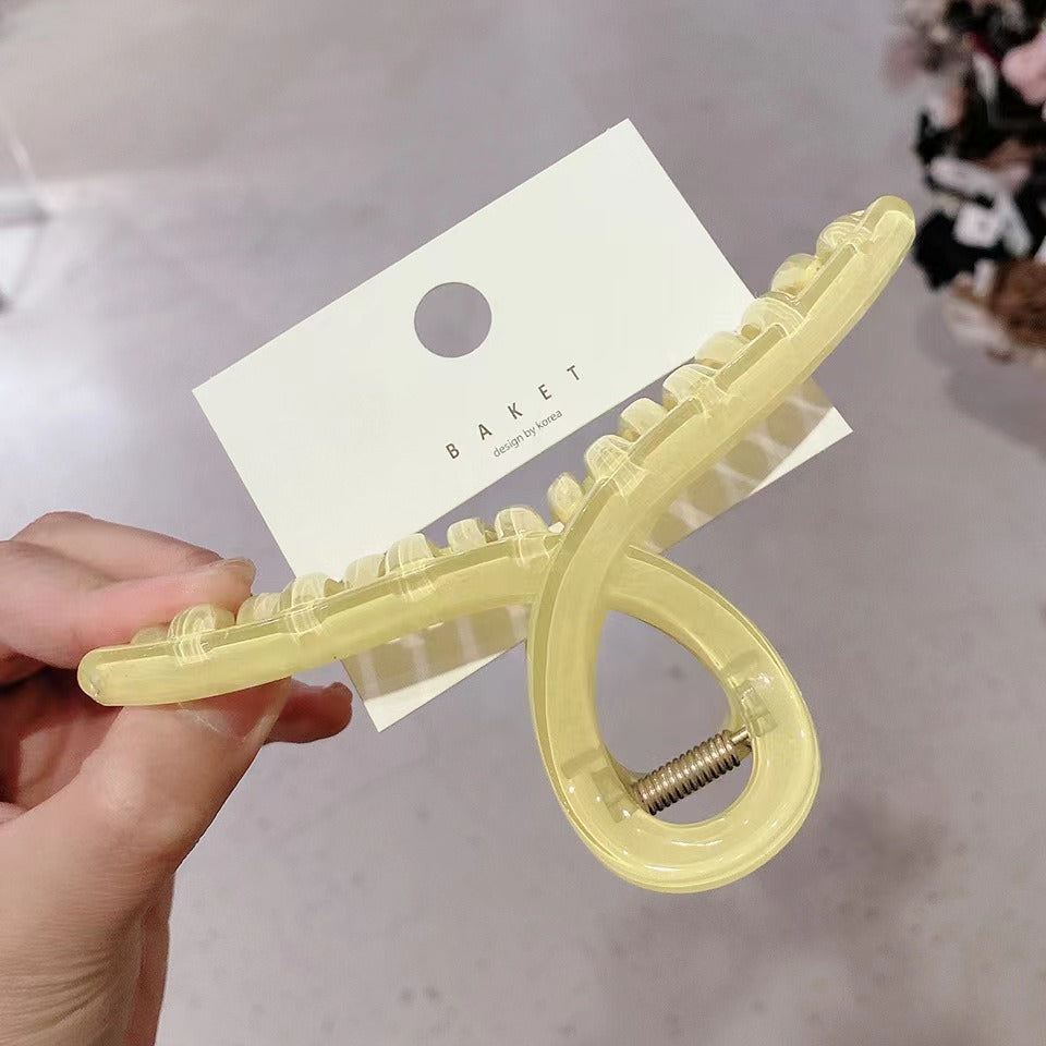 Jelly large disc hair grab clip