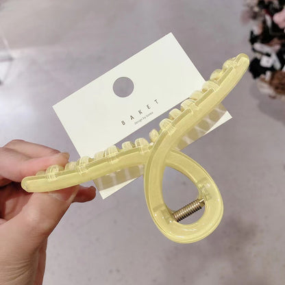 Jelly large disc hair grab clip