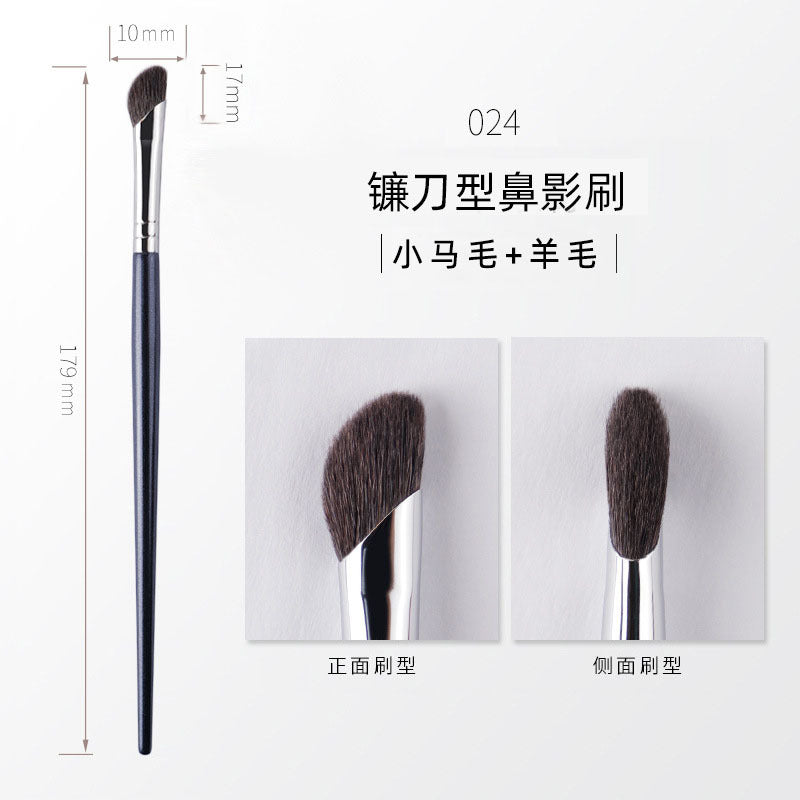24-Piece Animal Hair Makeup Brush Set
