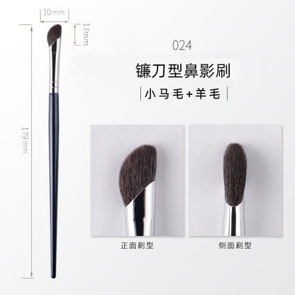 24-Piece Animal Hair Makeup Brush Set