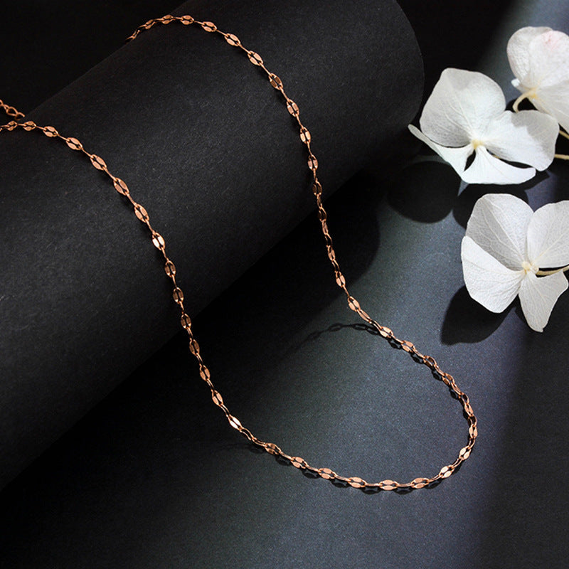 Universal chain titanium steel necklace female