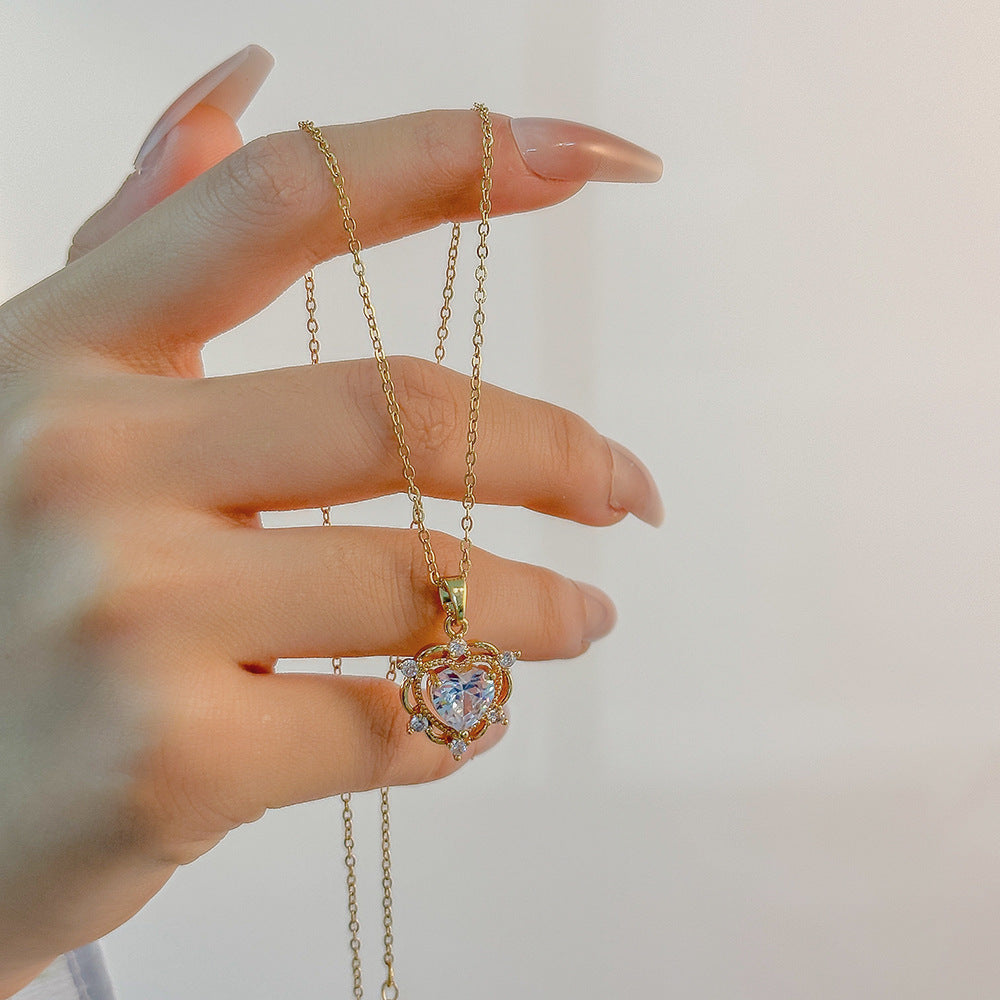 Women's Hexagram Zircon Clavicle Necklace