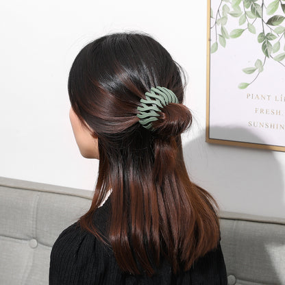 Korean nest hair ring claw clip