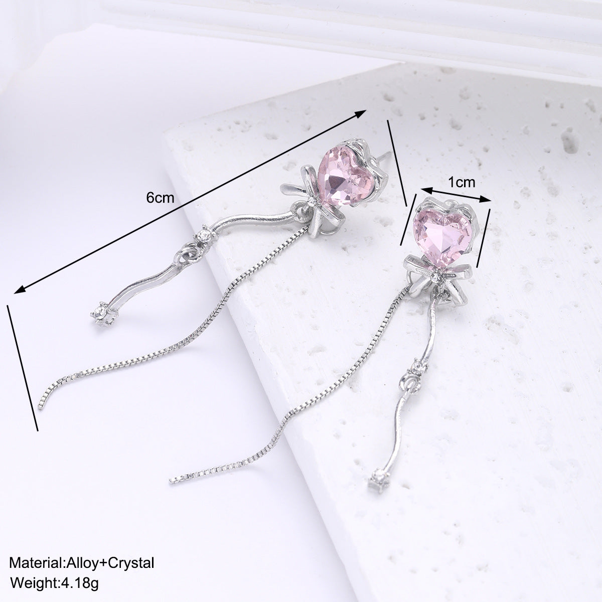 Bow Love Fringe Earrings