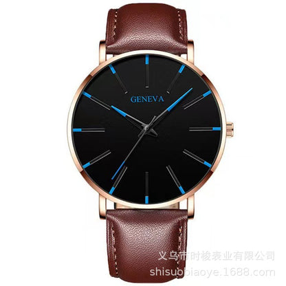 Geneva Fashion Thin Men's Quartz Watch