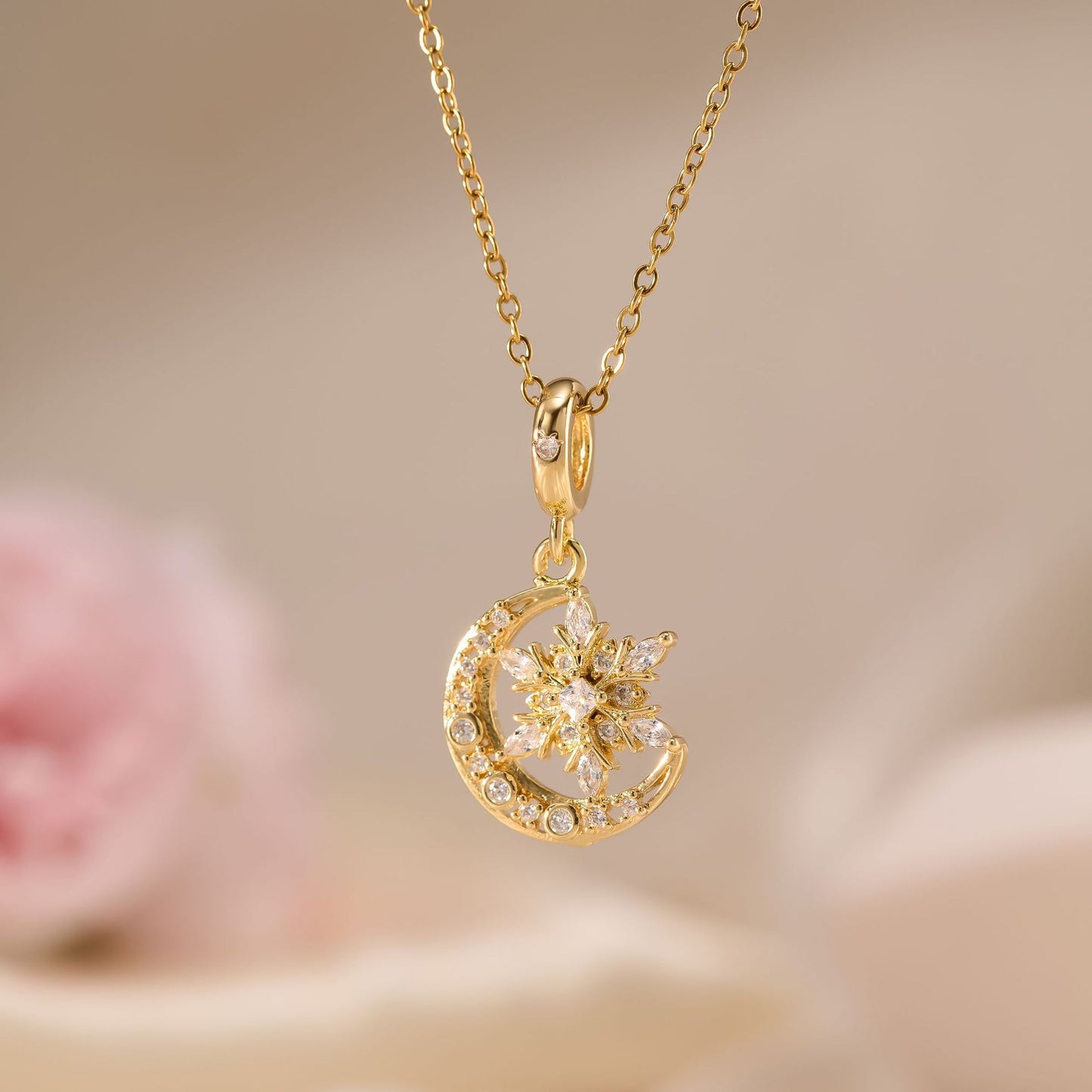 Flower Bell Pendant Necklace