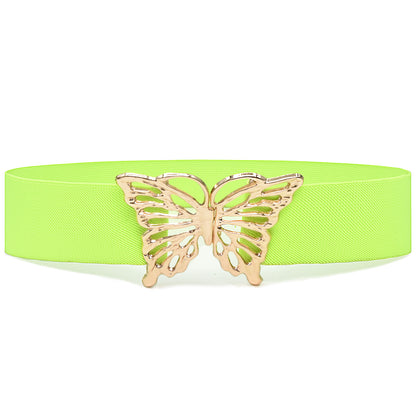 Butterfly Buckle Rhinestone Inlaid Belt