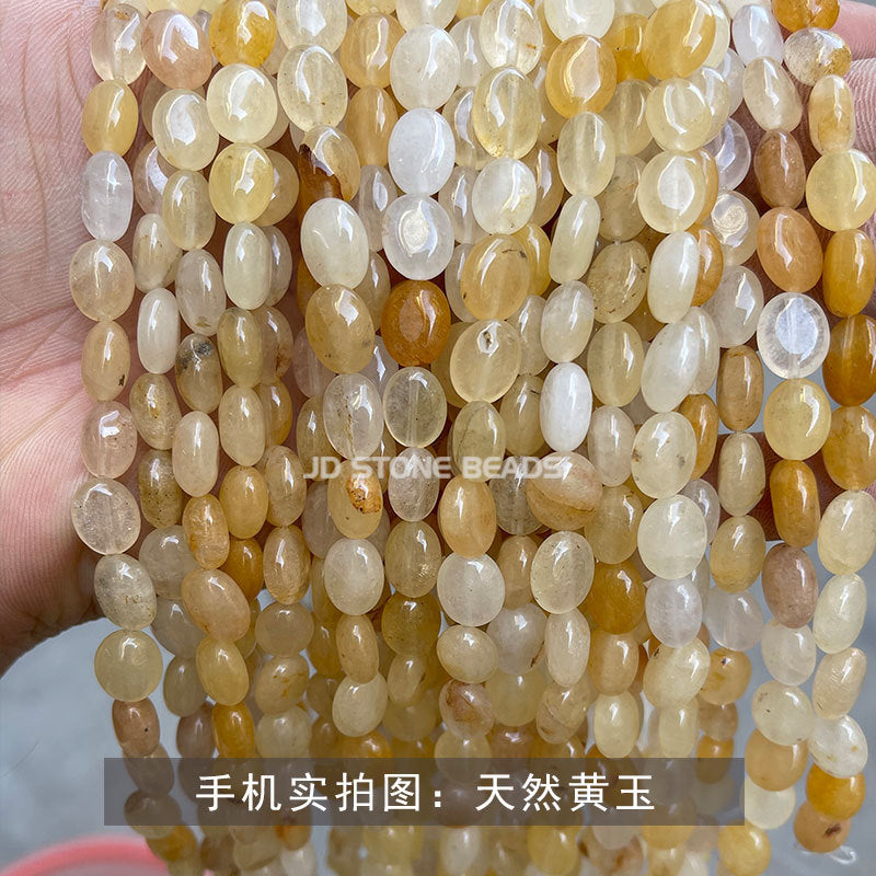 8X10mm crystal jade oval loose beads